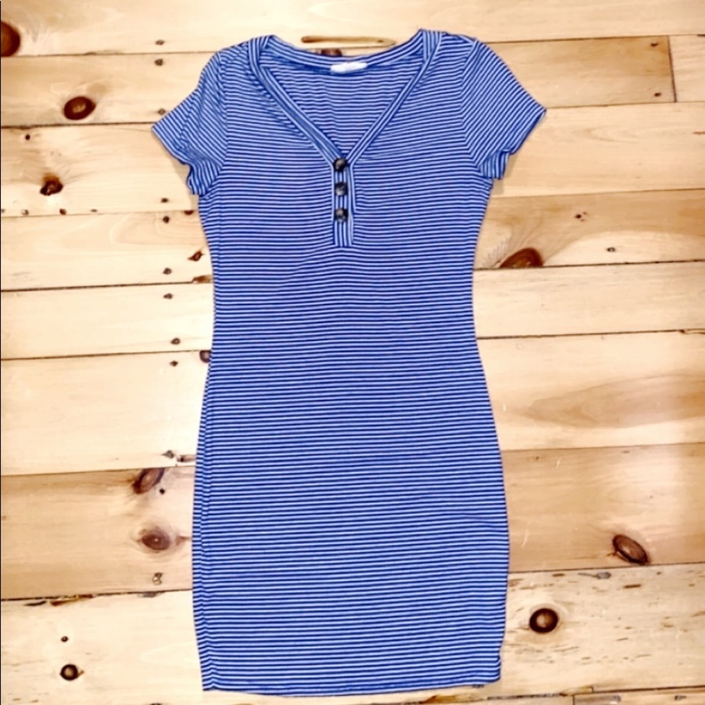 Rolla coster mini blue + white dress
